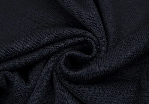 Yohji Yamamoto NOIR Cupra Poly High Neck Side Gather Knit Sweater K-115314_017