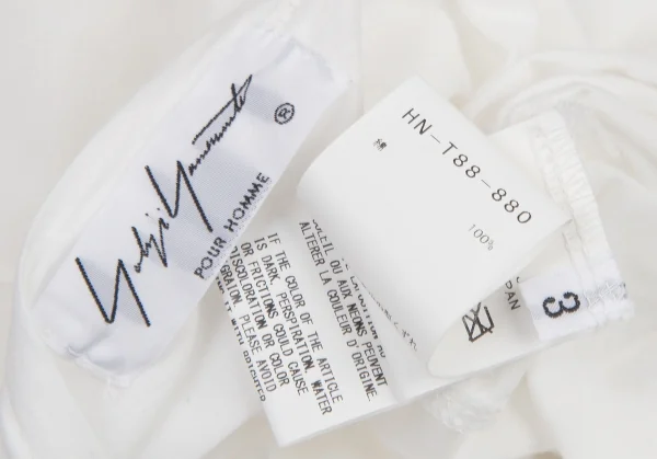 Yohji Yamamoto POUR HOMME Asymmetry Drape T Shirt K-115343_013