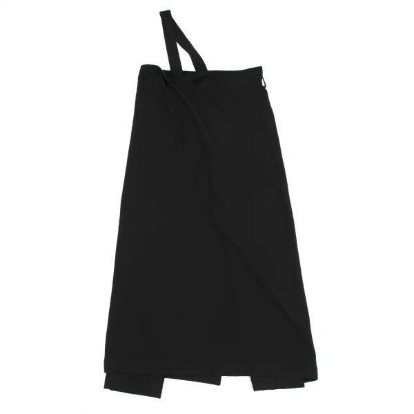 ヨウジヤマモト ファムYohji Yamamoto FEMME スカートラップワンショルダーパンツ 黒2 K-115345_002