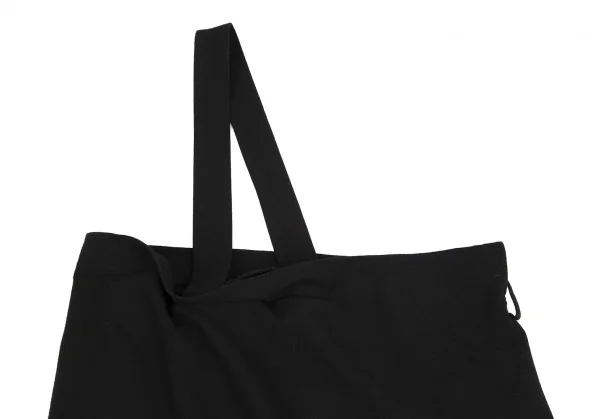 ヨウジヤマモト ファムYohji Yamamoto FEMME スカートラップワンショルダーパンツ 黒2 K-115345_003