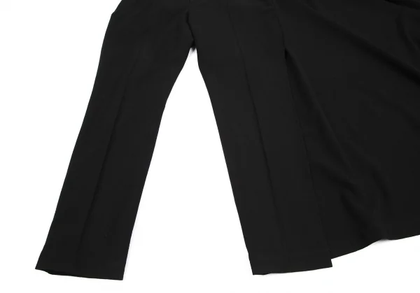 ヨウジヤマモト ファムYohji Yamamoto FEMME スカートラップワンショルダーパンツ 黒2 K-115345_011