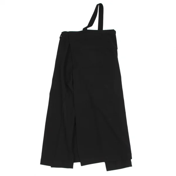 ヨウジヤマモト ファムYohji Yamamoto FEMME スカートラップワンショルダーパンツ 黒2 K-115345_014