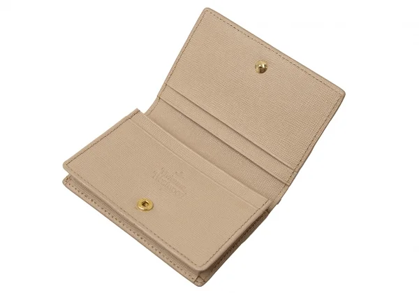ヴィヴィアンウエストウッドVivienne Westwood リボン装飾カードケース ベージュ K-115346_015