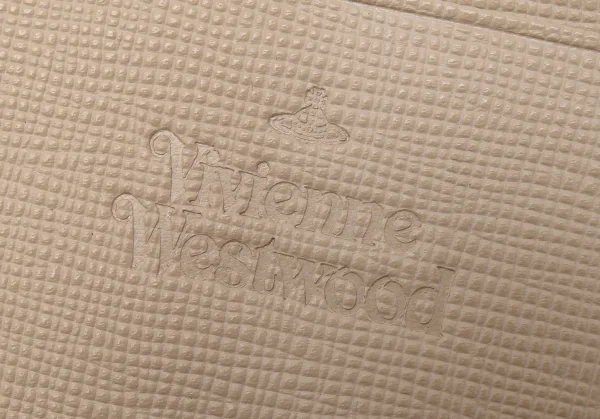 ヴィヴィアンウエストウッドVivienne Westwood リボン装飾カードケース ベージュ K-115346_019