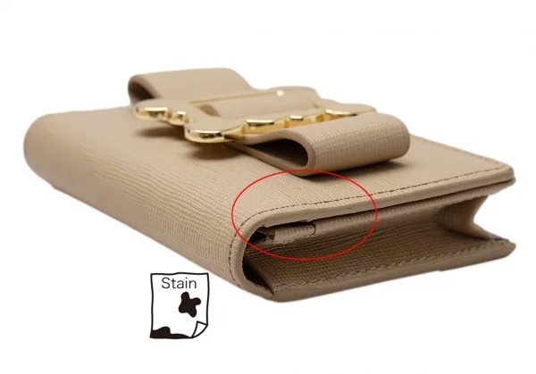 ヴィヴィアンウエストウッドVivienne Westwood リボン装飾カードケース ベージュ K-115346_007