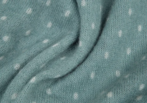 プチバトーPETIT BATEAU モヘアドットロングカーディガン グレーM位 K-115348_014