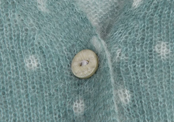 プチバトーPETIT BATEAU モヘアドットロングカーディガン グレーM位 K-115348_004