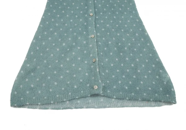 プチバトーPETIT BATEAU モヘアドットロングカーディガン グレーM位 K-115348_009