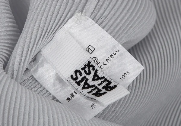 プリーツプリーズPLEATS PLEASE ミストプリーツノースリーブスポロシャツ ライトグレー3 K-115354_015