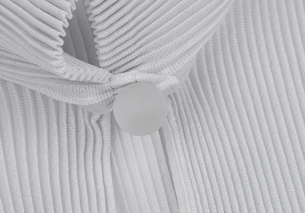 プリーツプリーズPLEATS PLEASE ミストプリーツノースリーブスポロシャツ ライトグレー3 K-115354_004