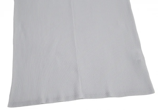 プリーツプリーズPLEATS PLEASE ミストプリーツノースリーブスポロシャツ ライトグレー3 K-115354_007