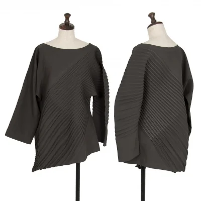 ISSEY MIYAKE イッセイミヤケ トップス イッセイミヤケISSEY MIYAKE SLANT PLEATS スラント消しプリーツ