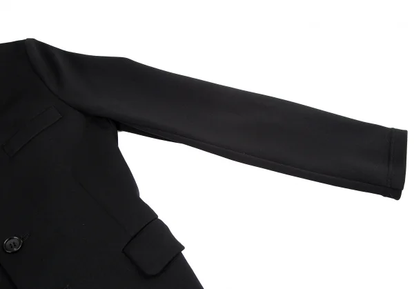 コムコム コムデギャルソンCOMME des GARCONS バックインサイドアウトジャージーテーラードジャケット 黒XS K-115399_006