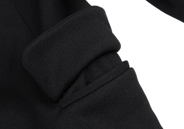 コムコム コムデギャルソンCOMME des GARCONS バックインサイドアウトジャージーテーラードジャケット 黒XS K-115399_009