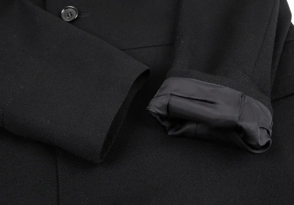 コムデギャルソンCOMME des GARCONS カシミヤ混ウールダブルブレストコート 黒XS K-115408_007