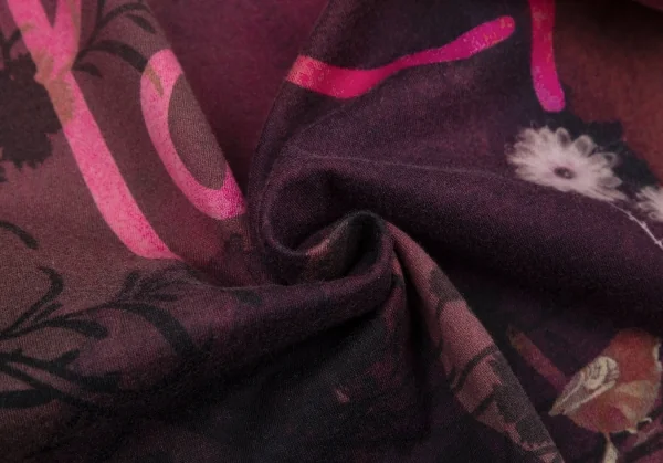 ポールスミスプラスPaul+ フローラルバックロゴプリントTシャツ 赤ピンクM K-115414_010