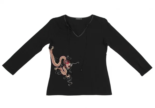 ヴィヴィアンタムVIVIENNETAM ドラゴン刺繍ネックコードデザイン