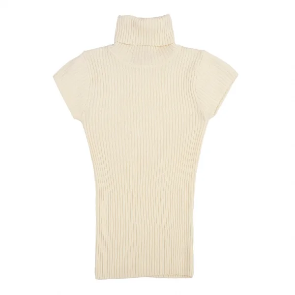 ヴィヴィアンウエストウッド レッドレーベルVivienne Westwood Red Label フレンチスリーブタートルネックリブニットセーター クリーム2 K-115423_002