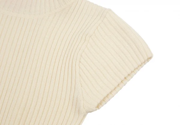 ヴィヴィアンウエストウッド レッドレーベルVivienne Westwood Red Label フレンチスリーブタートルネックリブニットセーター クリーム2 K-115423_005