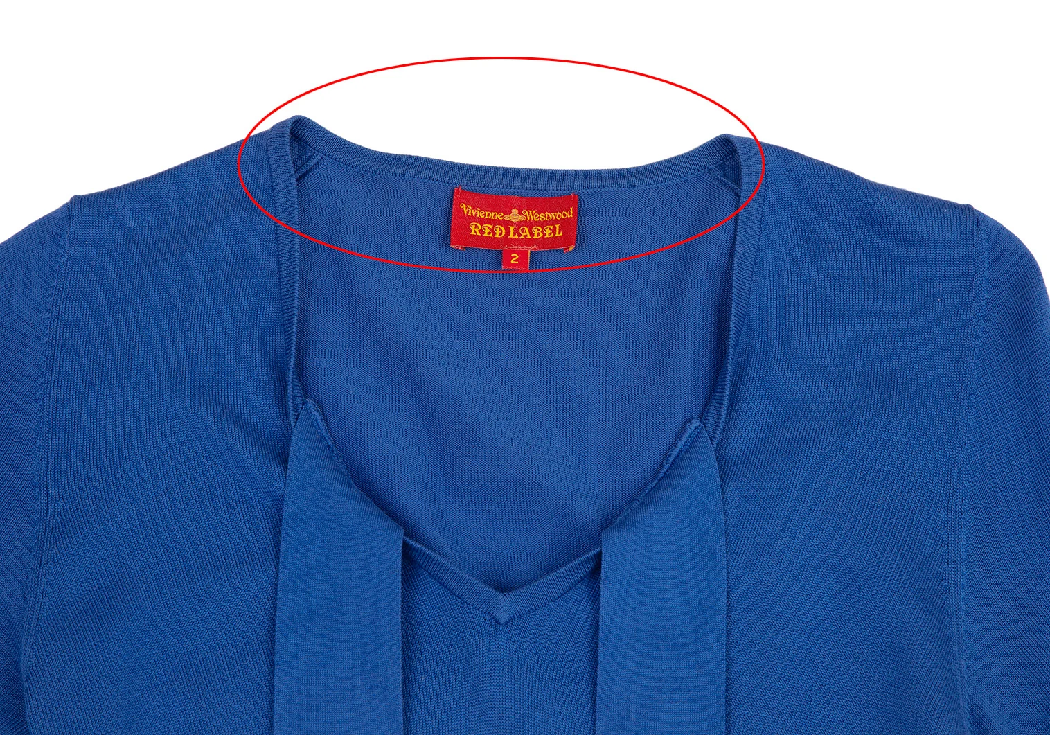 Vivienne Westwood Red Label Knot Design V Neck Knit Sweater