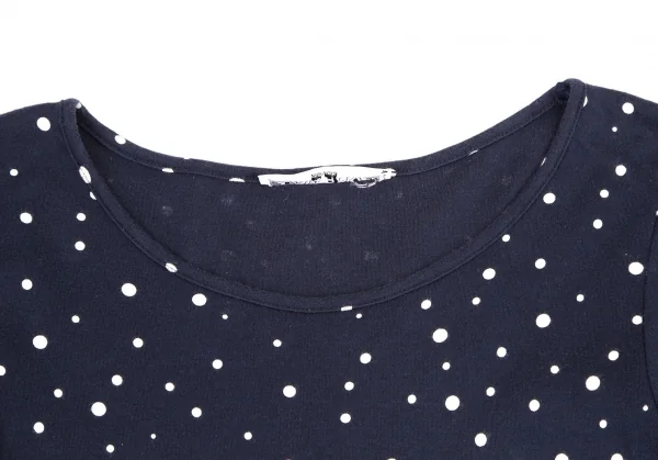 ソニアリキエルSONIA RYKIEL インサイドアウトドットワンピース 紺M K-115476_005