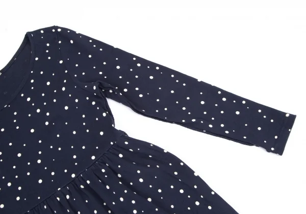 ソニアリキエルSONIA RYKIEL インサイドアウトドットワンピース 紺M K-115476_007