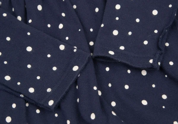 ソニアリキエルSONIA RYKIEL インサイドアウトドットワンピース 紺M K-115476_008