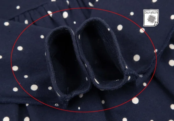 ソニアリキエルSONIA RYKIEL インサイドアウトドットワンピース 紺M K-115476_009