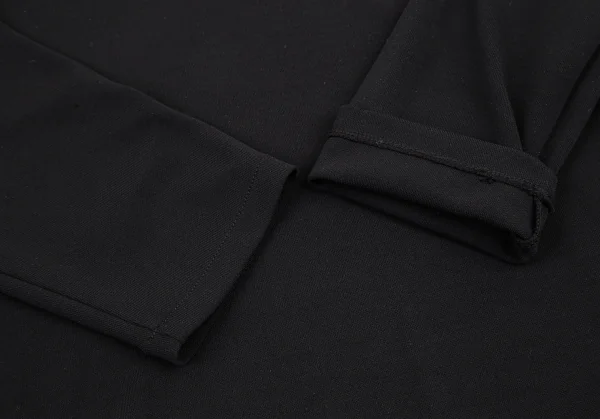 ダナキャランDKNY EENTIAL レーヨンポリ7分袖Vネックカットソー 黒S K-115477_005