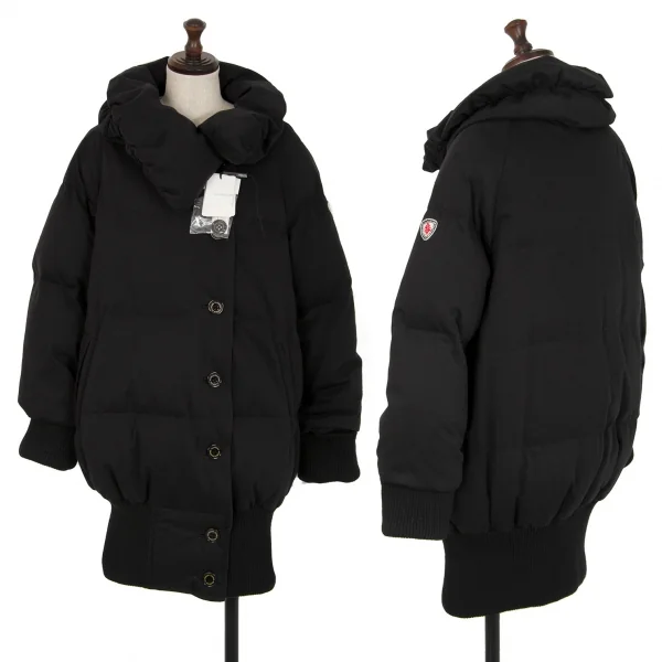 ダブルスタンダードクロージングDOUBLE STANDARD CLOTHING ギャザーネックダウンコート 黒M位 K-115484_001