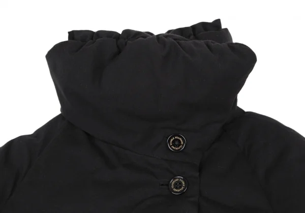 ダブルスタンダードクロージングDOUBLE STANDARD CLOTHING ギャザーネックダウンコート 黒M位 K-115484_004