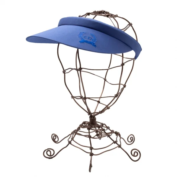 クリスチャンディオールスポーツChristian Dior SPORTS ロゴ刺繍サンバイザー 青 K-115487_001