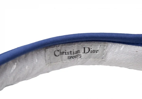 クリスチャンディオールスポーツChristian Dior SPORTS ロゴ刺繍サンバイザー 青 K-115487_009