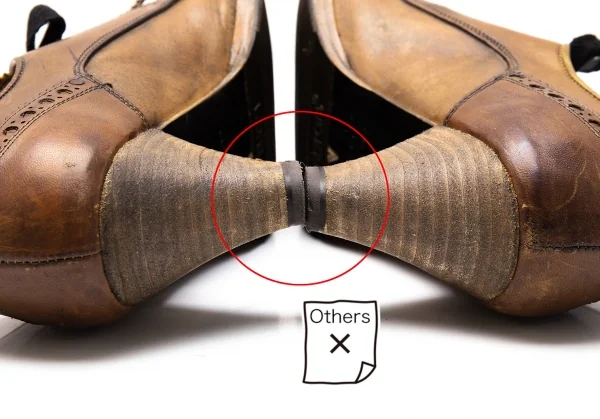 トゥーアンドコーTO&CO. レザーヒールウイングチップシューズ 茶37(24cm位) K-115503_012