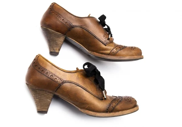 トゥーアンドコーTO&CO. レザーヒールウイングチップシューズ 茶37(24cm位) K-115503_003