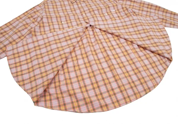 Papas Cotton Check Sleeve Switching Long Sleeve Shirt K-115520_011