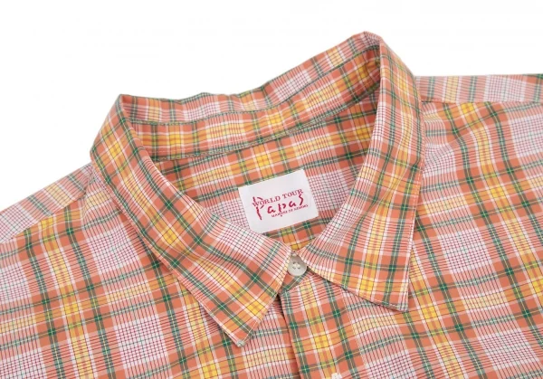 Papas Cotton Check Sleeve Switching Long Sleeve Shirt K-115520_003