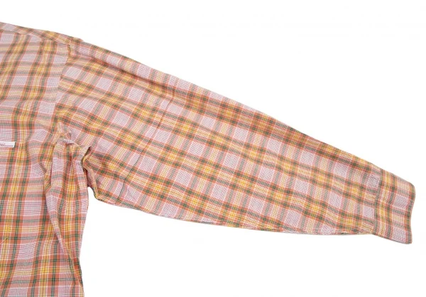 Papas Cotton Check Sleeve Switching Long Sleeve Shirt K-115520_007