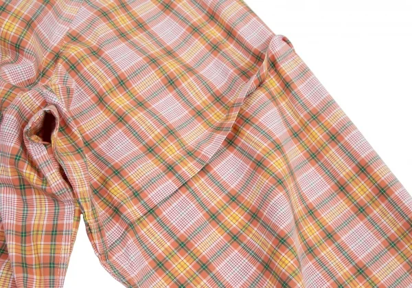 Papas Cotton Check Sleeve Switching Long Sleeve Shirt K-115520_008
