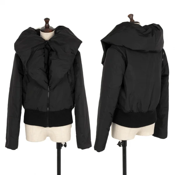 ヴィクター＆ロルフVIKTOR&ROLF 袖着脱ビッグカラー中綿ジャケット 黒40 K-115533_001