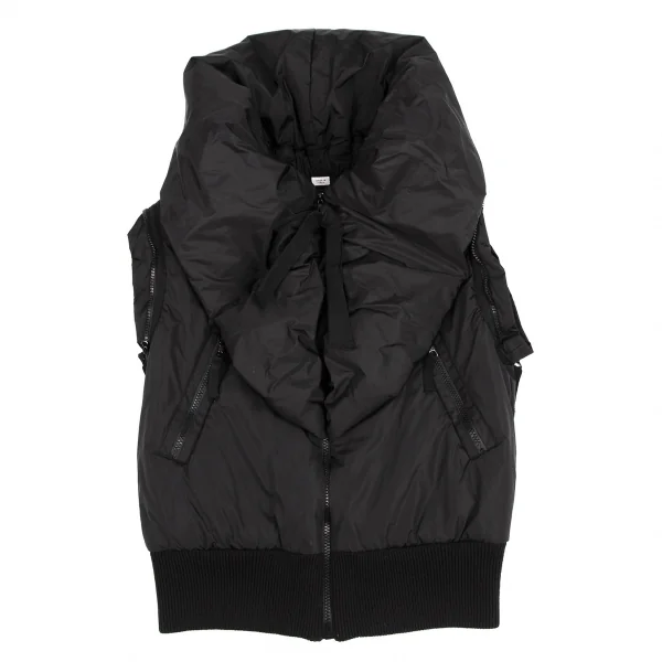 ヴィクター＆ロルフVIKTOR&ROLF 袖着脱ビッグカラー中綿ジャケット 黒40 K-115533_010