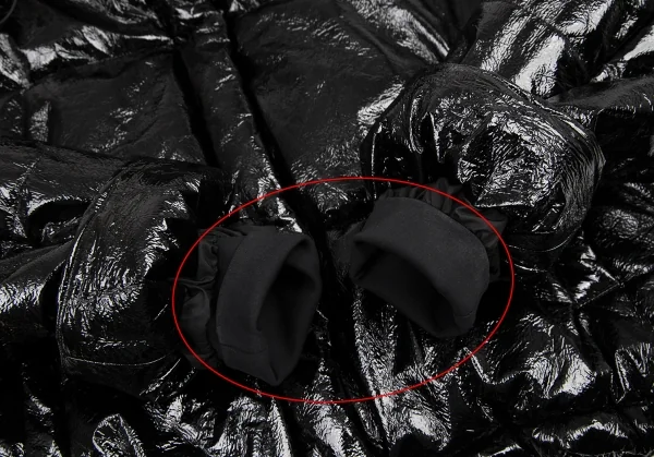 エムエスジーエムMSGM パテントダウンジャケット 黒38 K-115534_011