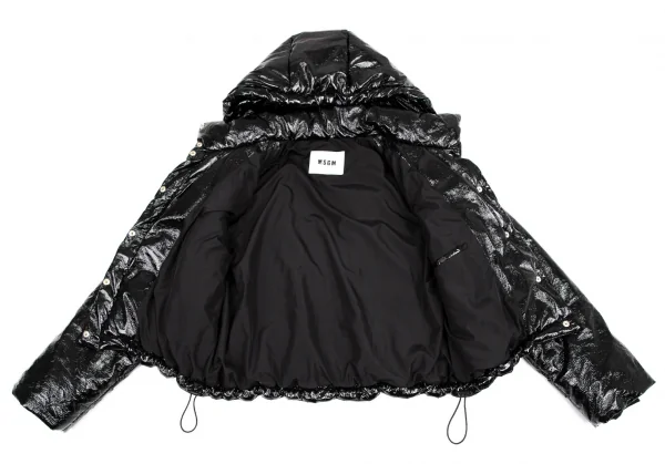 エムエスジーエムMSGM パテントダウンジャケット 黒38 K-115534_015
