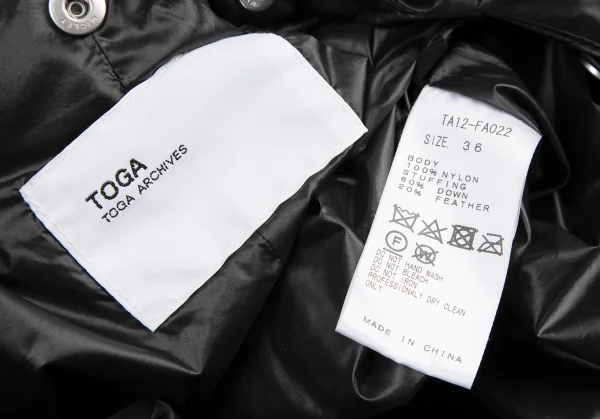 TOGA ARCHIVES Collarless Down Coat K-115535_017