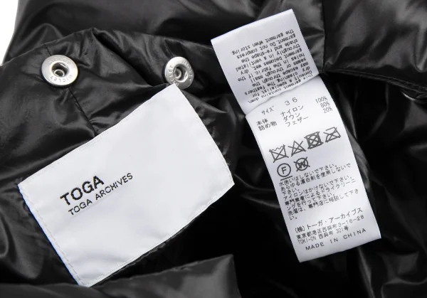 TOGA ARCHIVES Collarless Down Coat K-115535_018