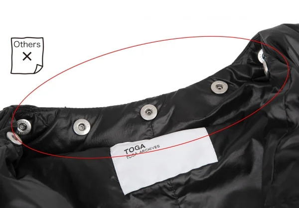 TOGA ARCHIVES Collarless Down Coat K-115535_005