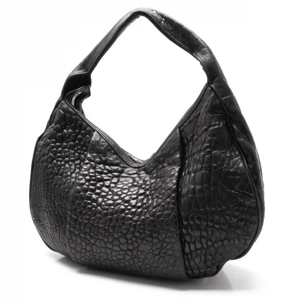 アレキサンダーワンALEXANDER WANG ボトムスタッズシュリンクレザーショルダーバッグ 黒 K-115536_001