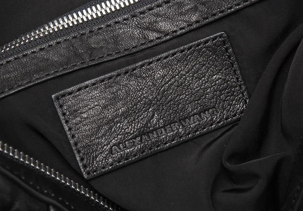 アレキサンダーワンALEXANDER WANG ボトムスタッズシュリンクレザーショルダーバッグ 黒 K-115536_019