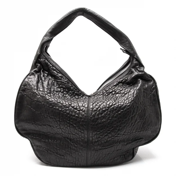 アレキサンダーワンALEXANDER WANG ボトムスタッズシュリンクレザーショルダーバッグ 黒 K-115536_004