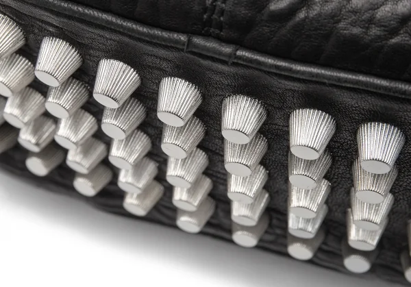 アレキサンダーワンALEXANDER WANG ボトムスタッズシュリンクレザーショルダーバッグ 黒 K-115536_009